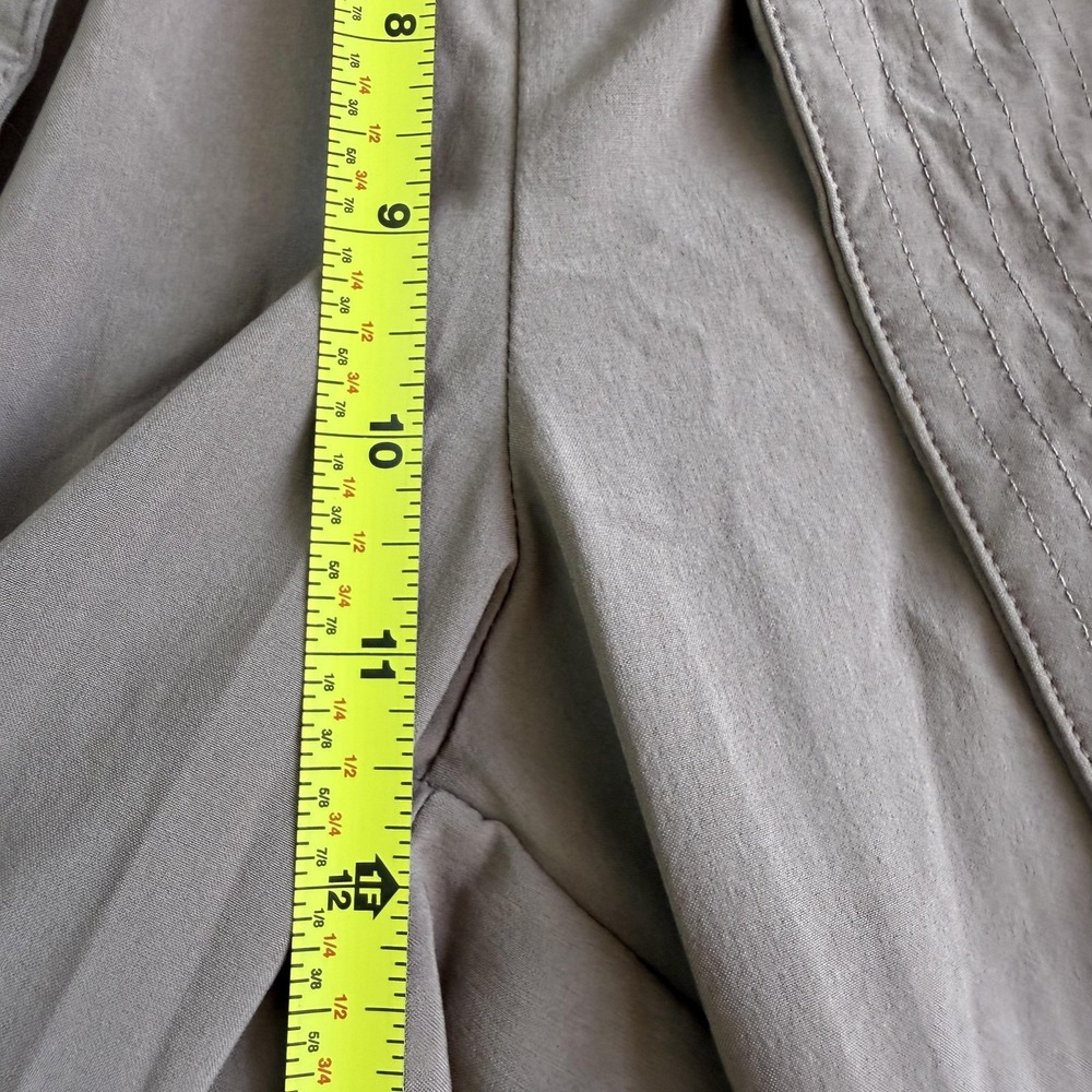 Athleta Cardiff Pant Womens 8 Brown Ankle Tapered Belted Travel Workwear - Picture 8 of 12